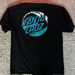 Black Santa Cruz Graphic T-Shirt